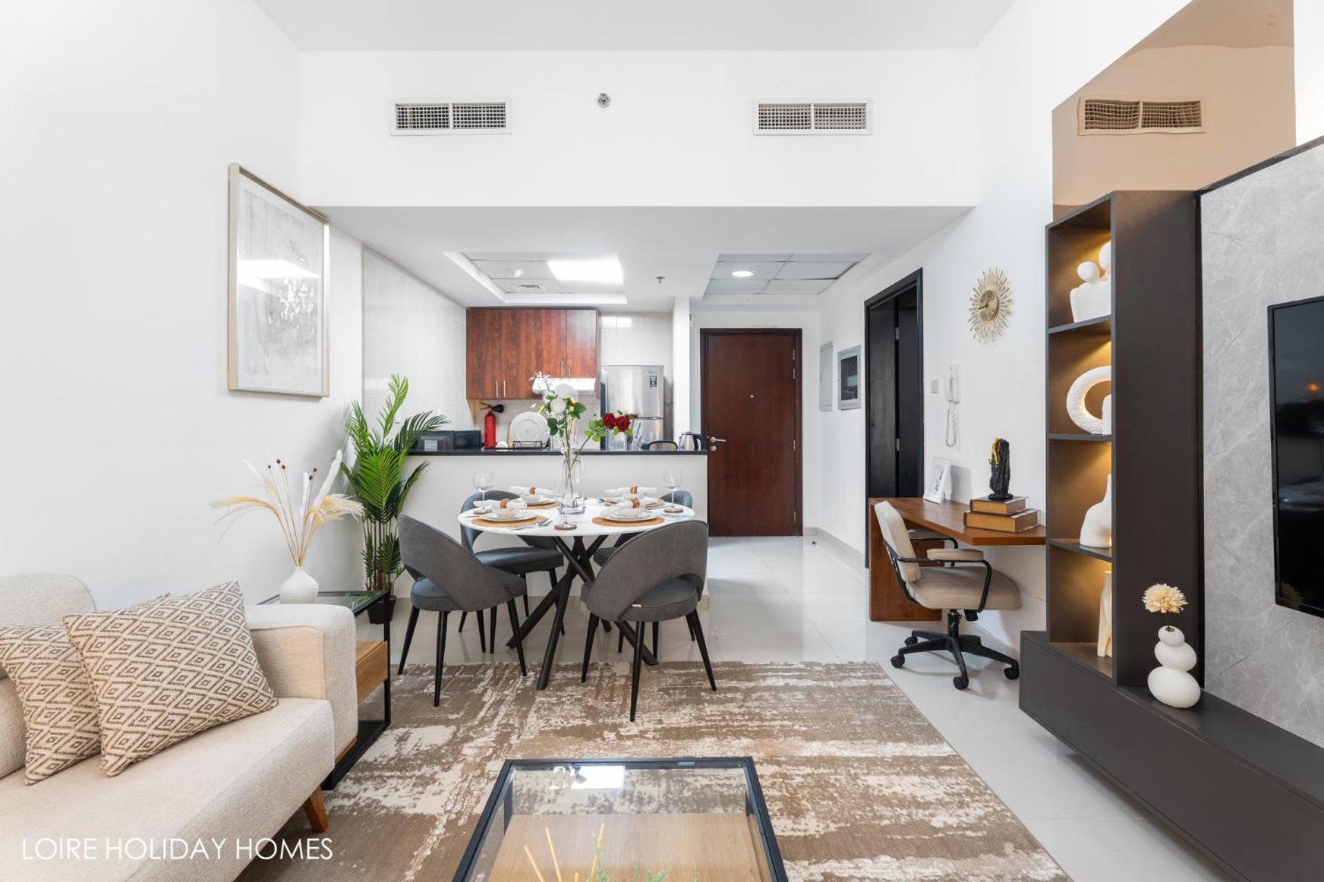 Charming 1br With Stunning Sea&marina Views شقة *